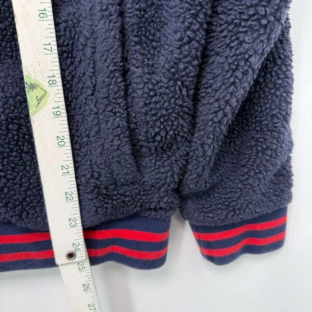 Polo Ralph Lauren Men's M Navy Blue Sherpa Teddy Jacket‎